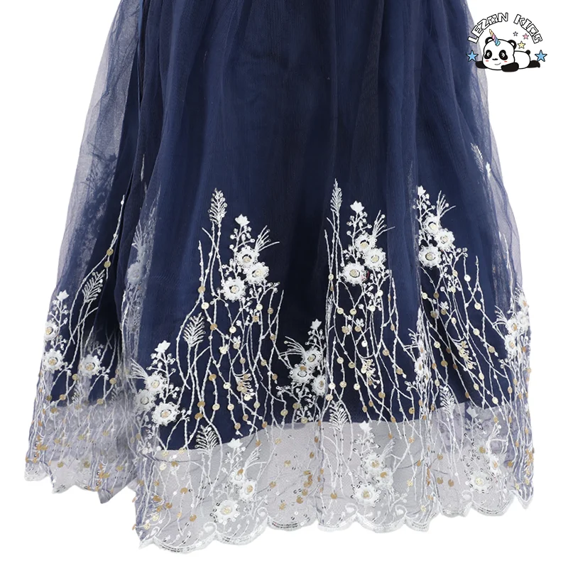 LEZONKIDS - Kids Tulle Party Princess Dress up Summer One Year Baby Girl Dresses for 1St Birthday